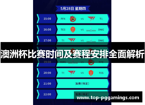 澳洲杯比赛时间及赛程安排全面解析